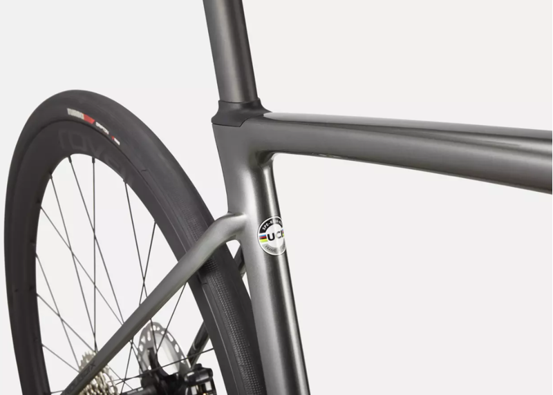 Specialized Roubaix Expert Road Bike 2023 in Smoke Black Silver-1